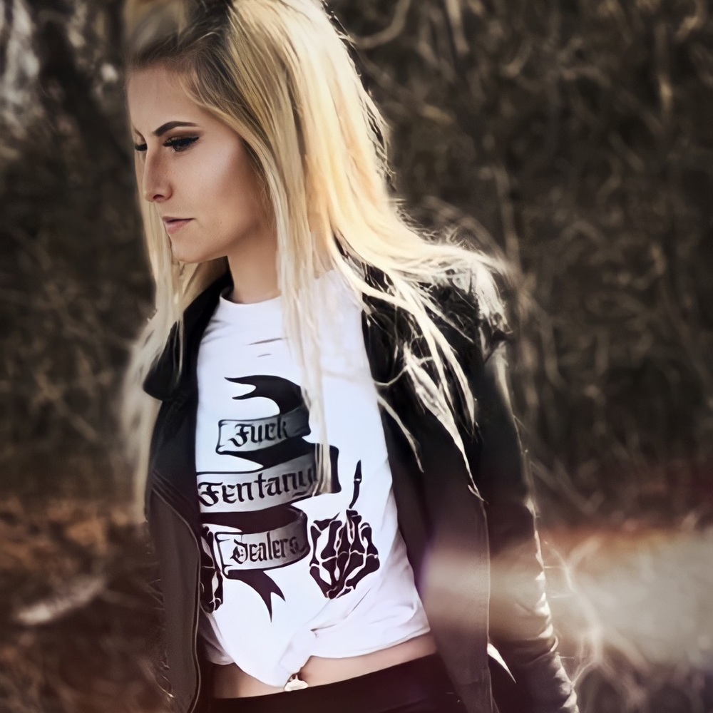 F Fentanyl Dealers Distressed Unisex White Graphic Tee